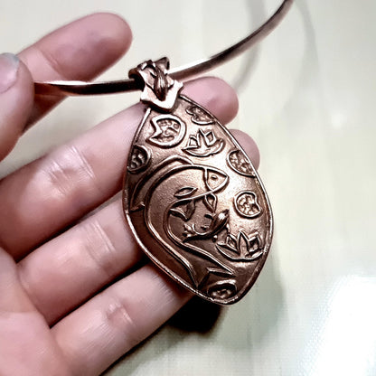 Silicone Texture - Cloisonne Enamel Pendants #3