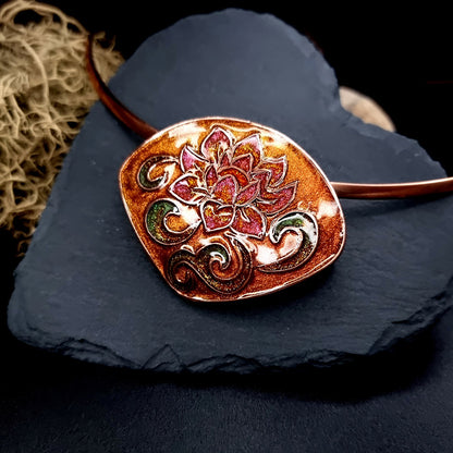 Silicone Texture - Large Cloisonne Enamel - Flowers