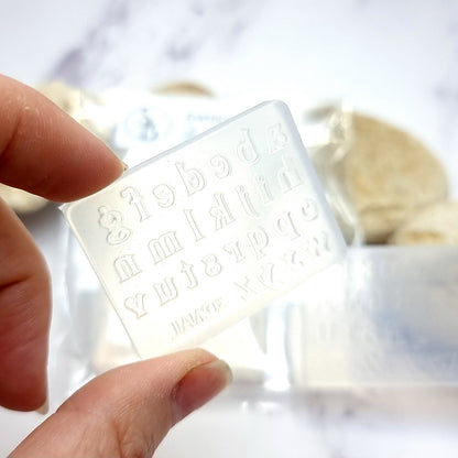 Old Style Letters - Clear Silicone Molds - Set of 2 Molds