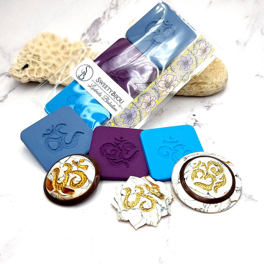 Handmade Set of 3 pieces OM Sign Mold #2