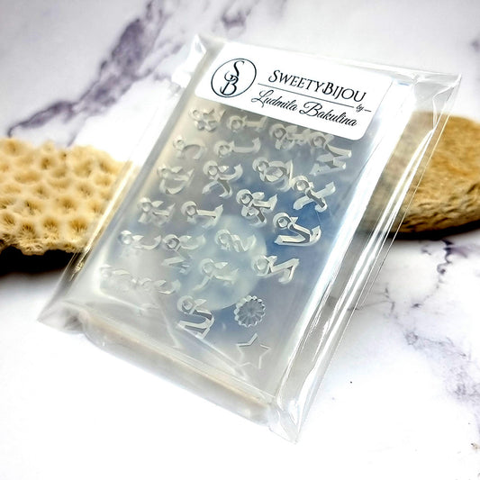 Kit Pendant Alphabet - Clear Silicone Mold