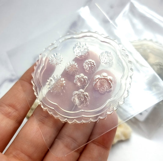 Flowers and Lotus - Clear Silicone Mold
