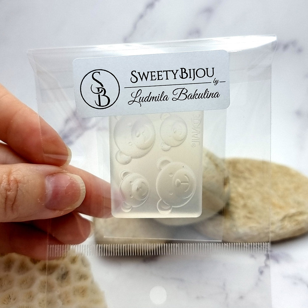 Bear Family - Clear Silicone Mold