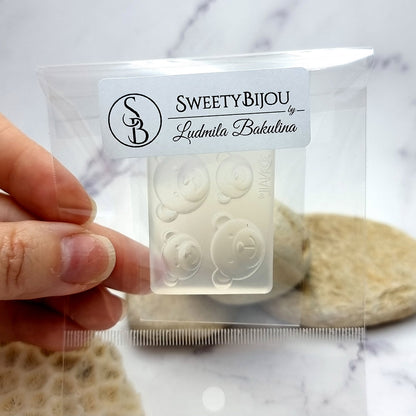 Bear Family - Clear Silicone Mold