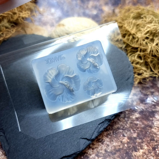 Hibiscus Flowers - Clear Silicone Mold