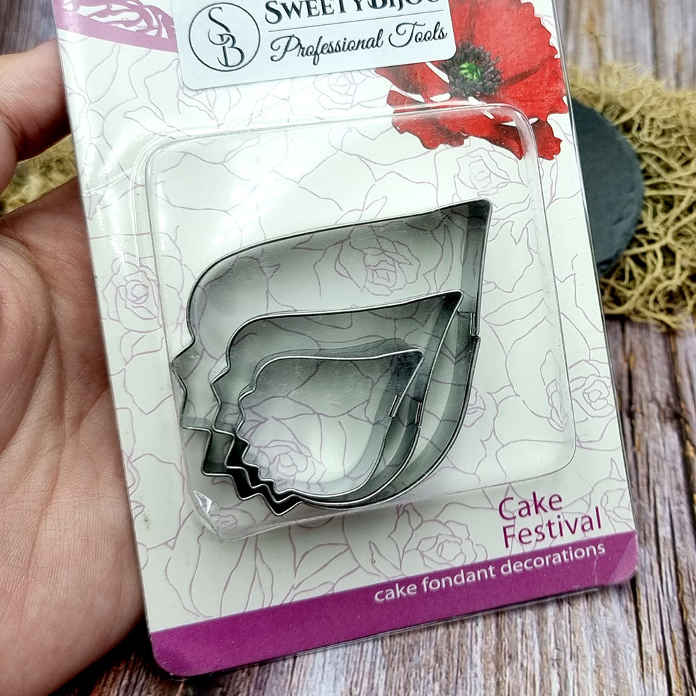 Set Of 3 Cutters Of Hibiscus Petals