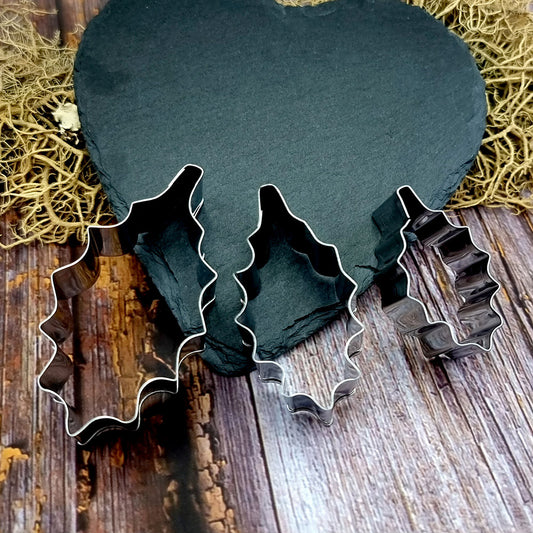 Set Of 3 Cutters Of Poinsettia Leafs