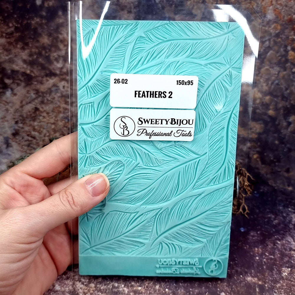 Hand Carved Silicone Texture - Feathers #2