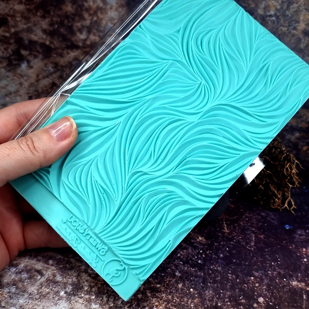 Hand Carved Silicone Texture Shibori Silk #1