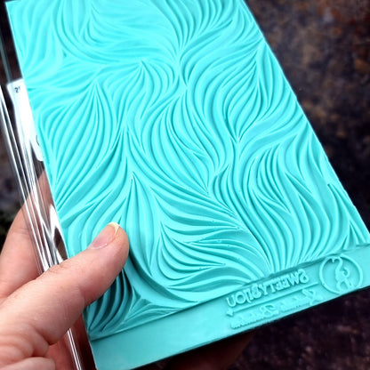Hand Carved Silicone Texture Shibori Silk #1