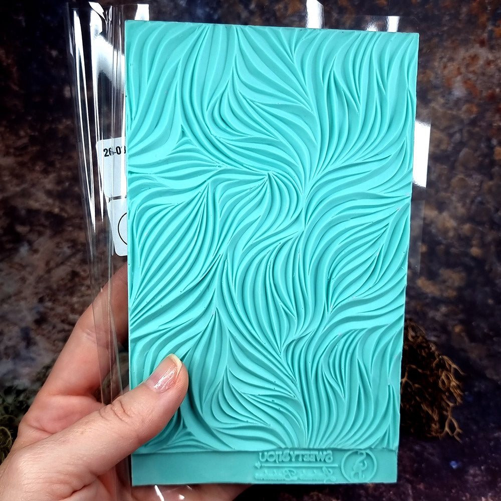 Hand Carved Silicone Texture Shibori Silk #1