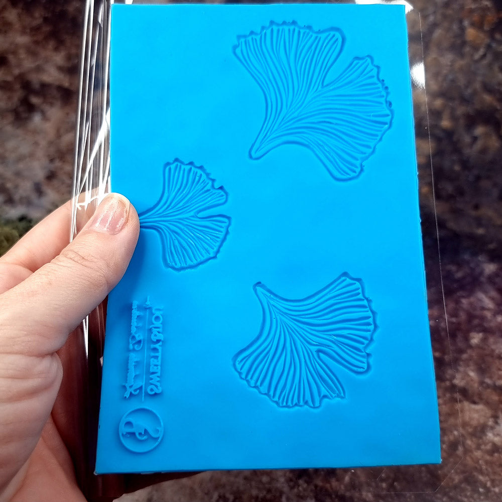 Silicone Texture - Three Gingko Leafs