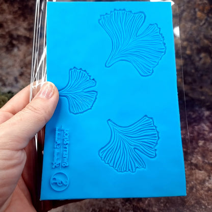 Silicone Texture - Three Gingko Leafs