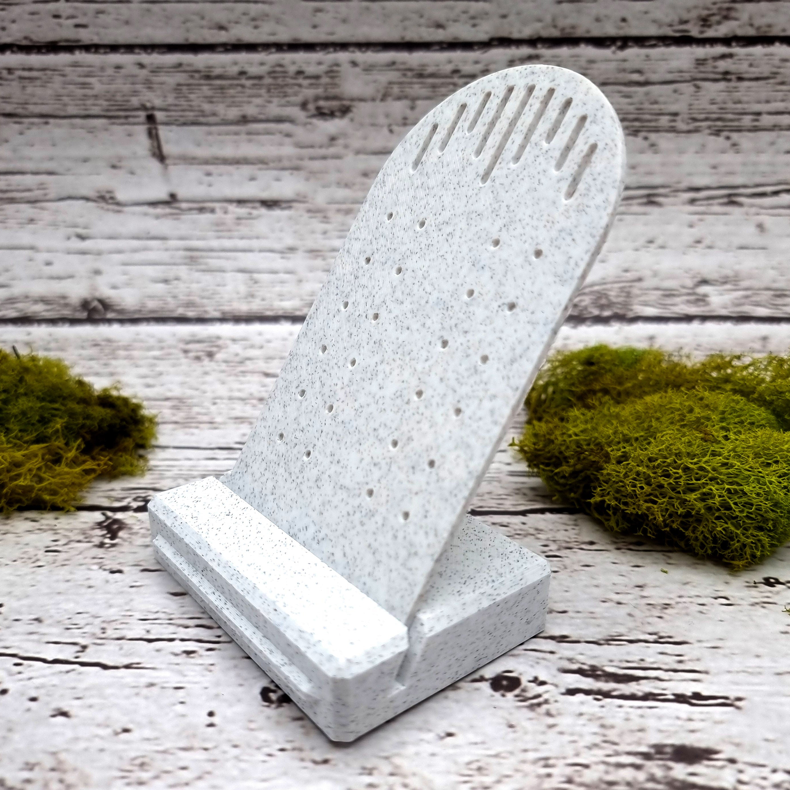 Tilt Display for Earrings - White Marble Display for Earrings SweetyBijou Tools   