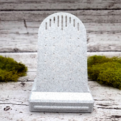 Tilt Display for Earrings - White Marble Display for Earrings SweetyBijou Tools   