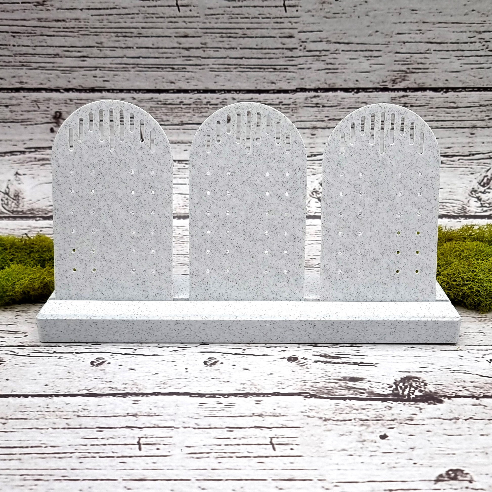 Long Display for Earrings - White Marble Display for Earrings SweetyBijou Tools   