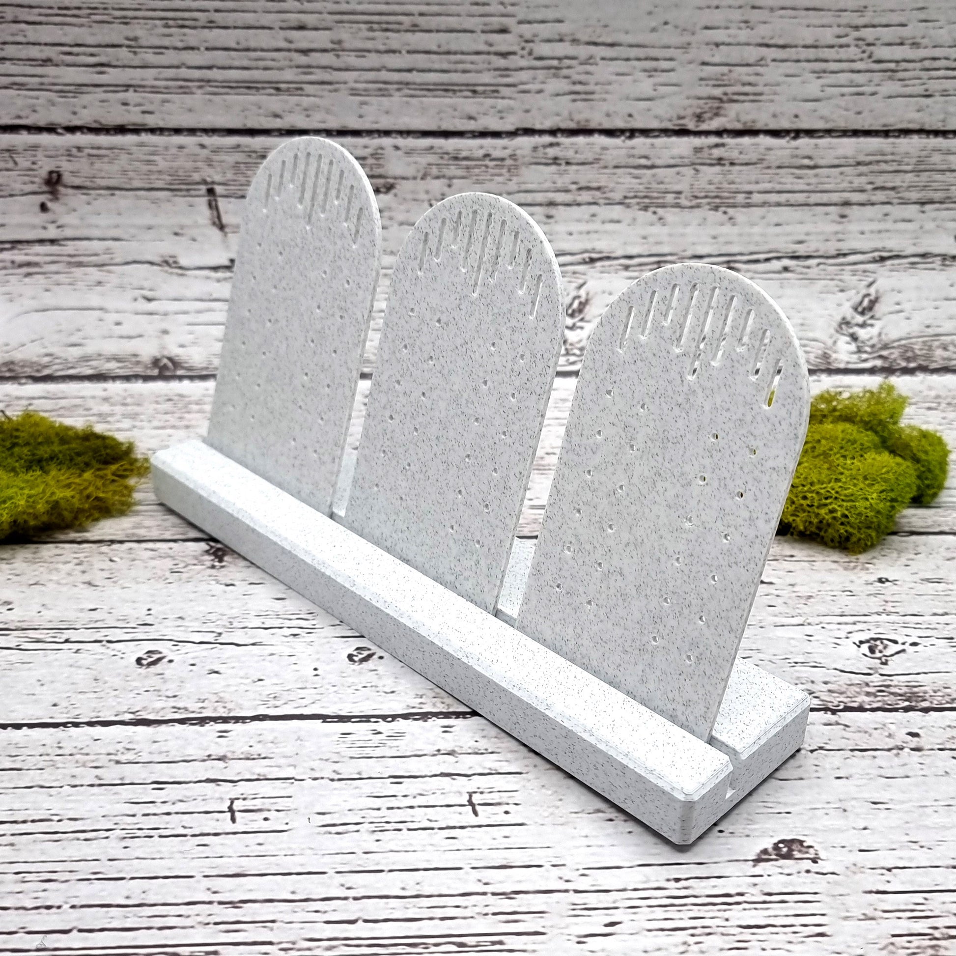 Long Display for Earrings - White Marble Display for Earrings SweetyBijou Tools   