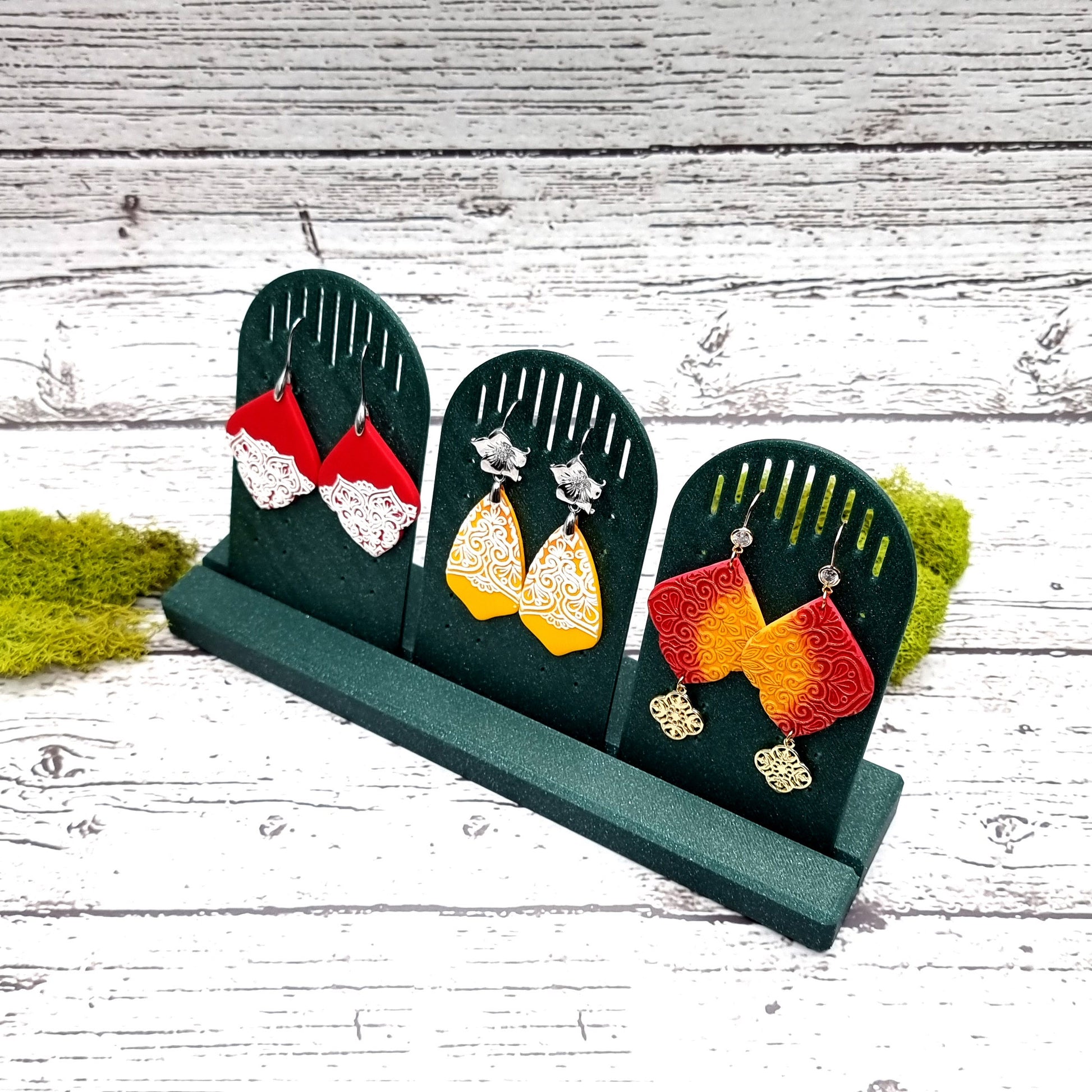 Long Display for Earrings - Alpine Green Display for Earrings SweetyBijou Tools   