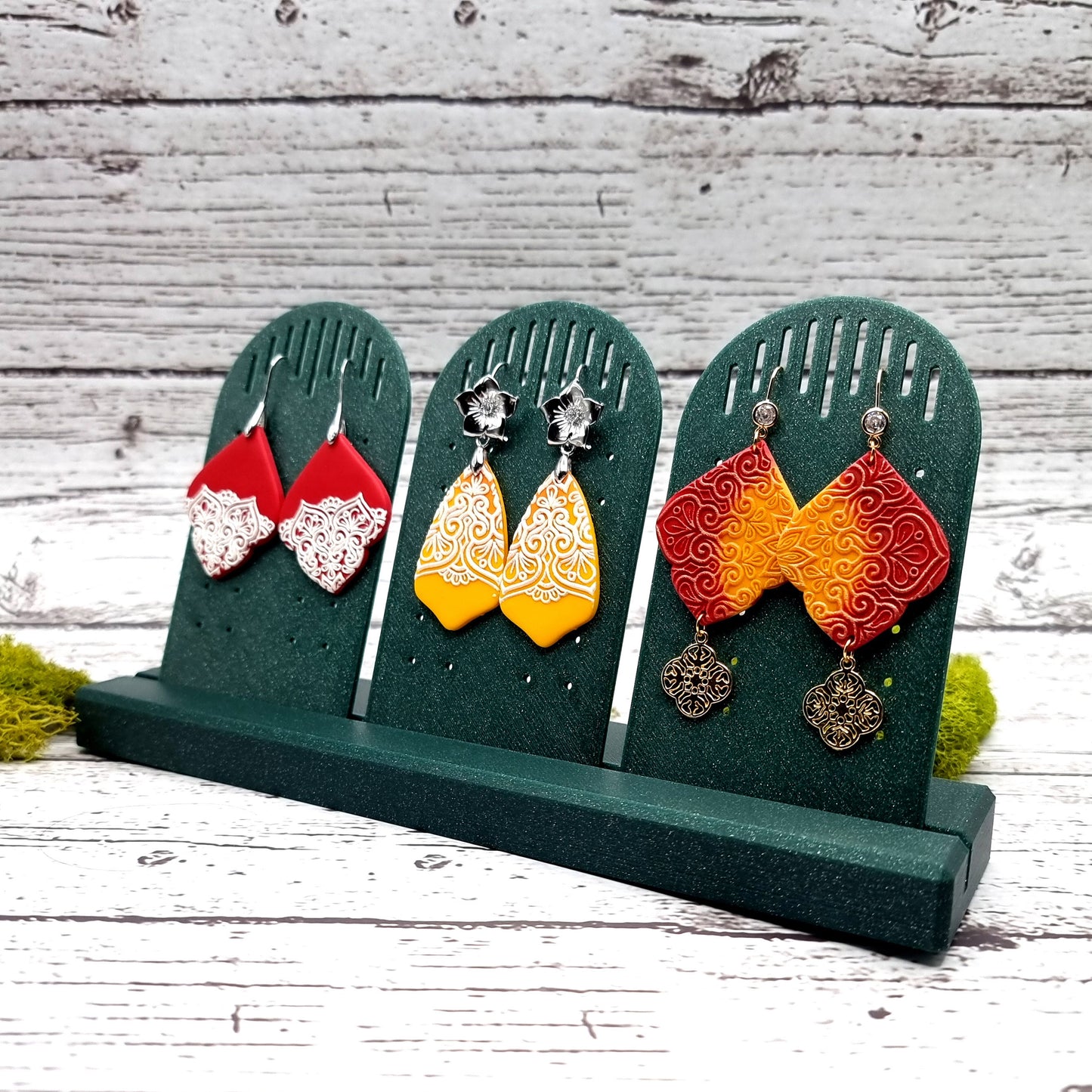 Long Display for Earrings - Alpine Green Display for Earrings SweetyBijou Tools   