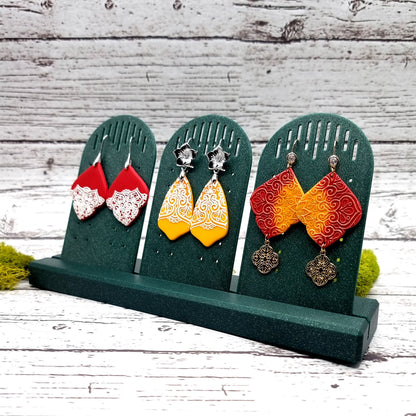 Long Display for Earrings - Alpine Green Display for Earrings SweetyBijou Tools   