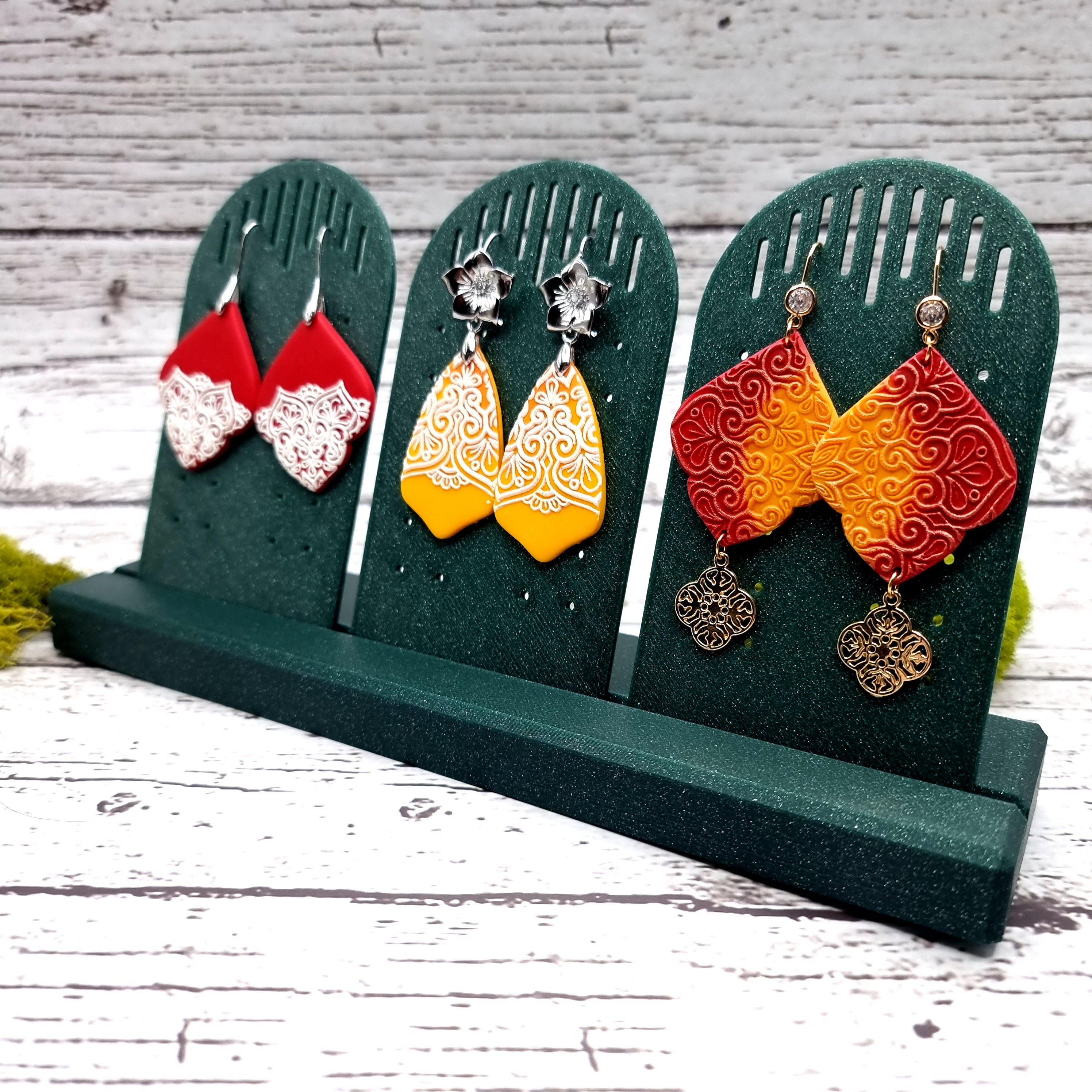 Long Display for Earrings - Alpine Green Display for Earrings SweetyBijou Tools   