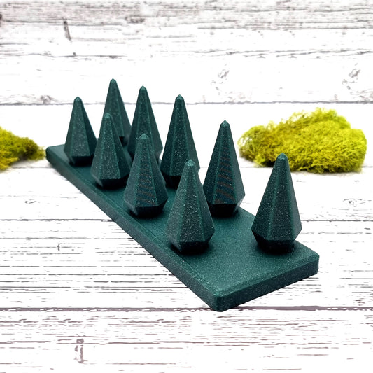 9 Fingers Display for Rings (Vertical) - Alpine Green Display for Rings SweetyBijou Tools   
