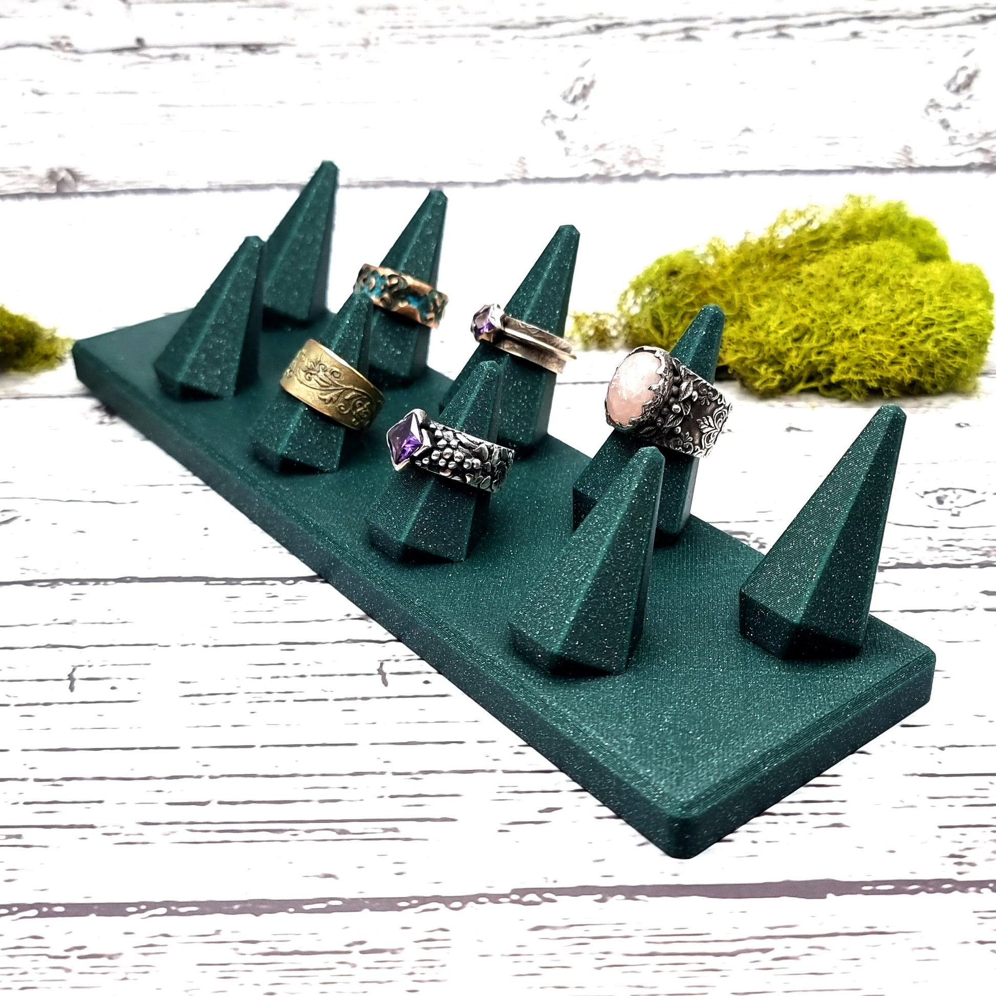 9 Fingers - Tilt Display for Rings - Alpine Green Display for Rings SweetyBijou Tools   