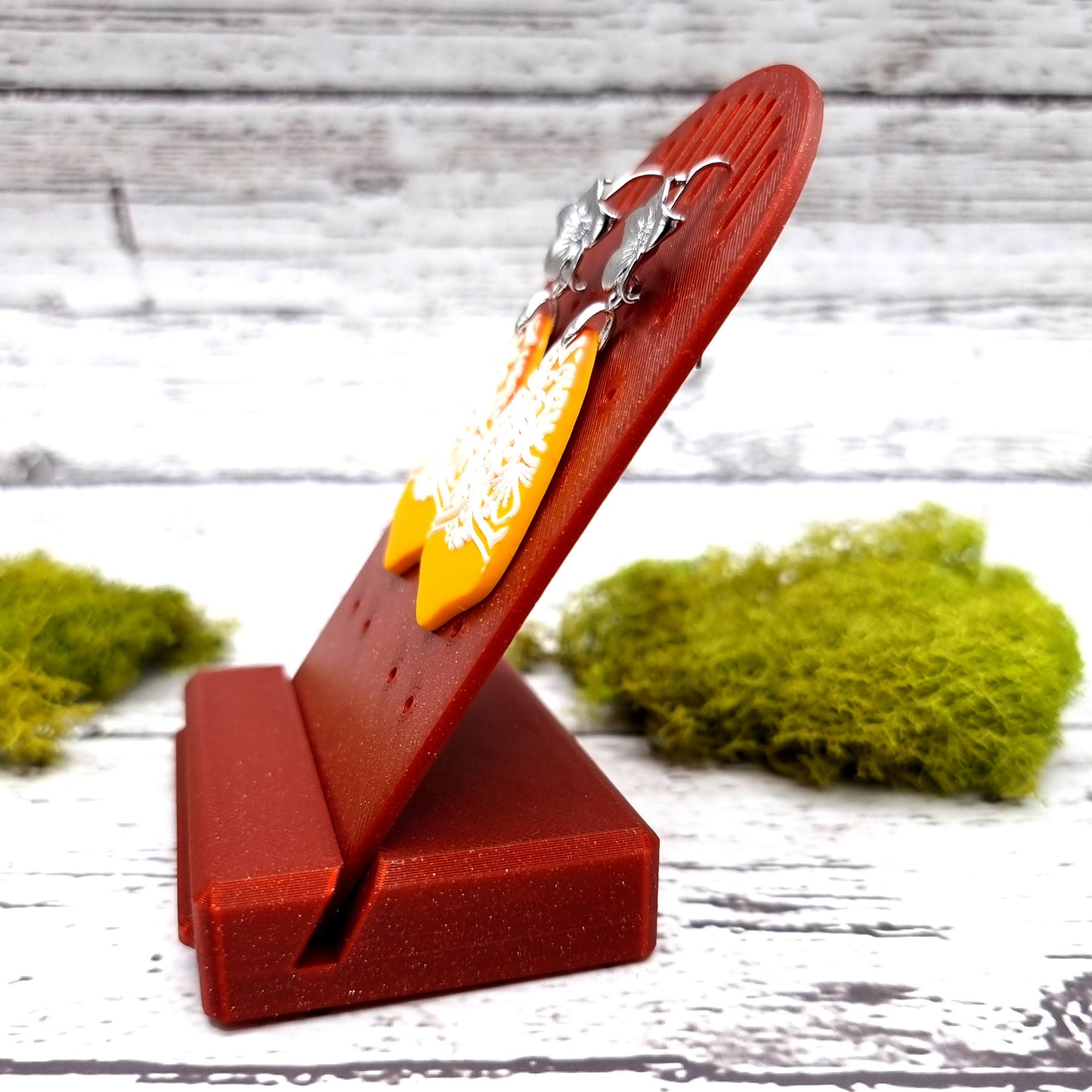 Tilt Display for Earrings - Crimson Red Display for Earrings SweetyBijou Tools   