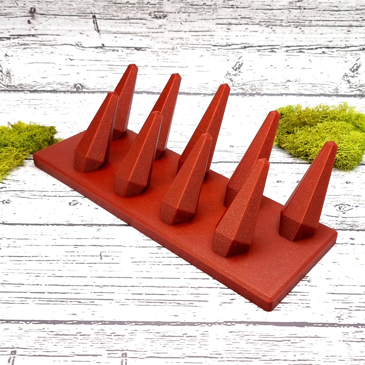 9 Fingers for Large Rings Display - Crimson Red Display for Rings SweetyBijou Tools   