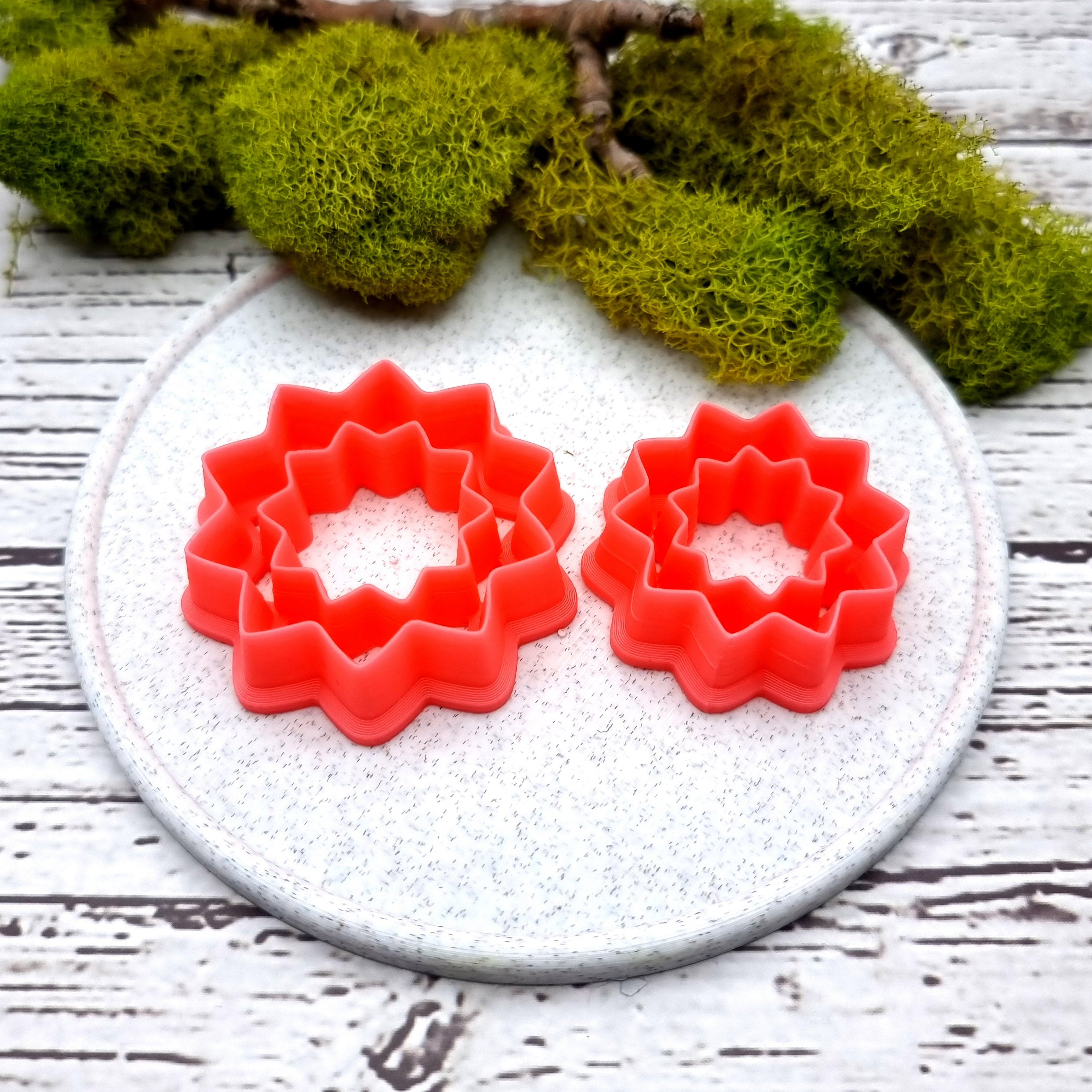 Flower shape polymer clay cutter
