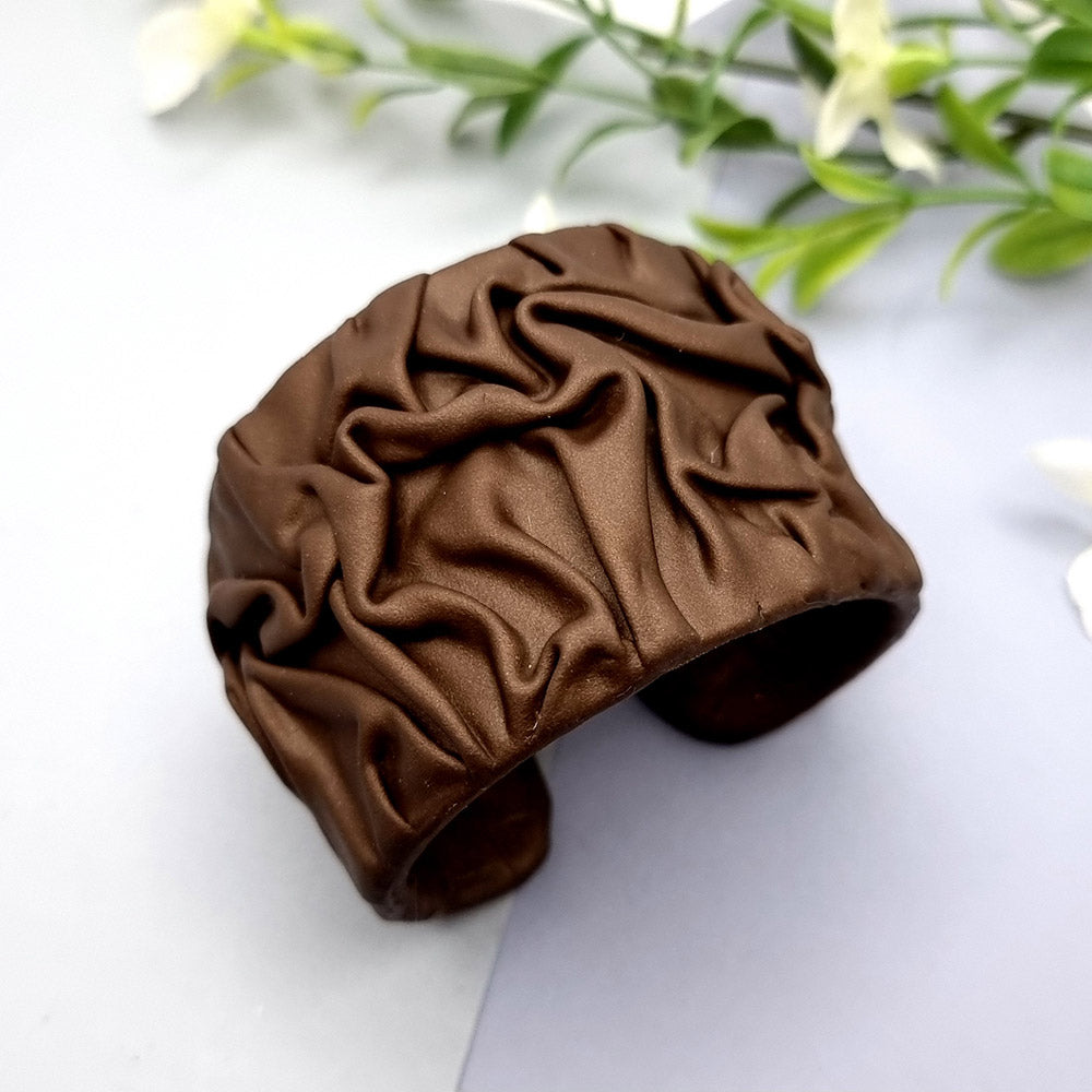 Stylish Brown Unique Polymer Clay Bracelet Bracelet SweetyBijou Jewelry   