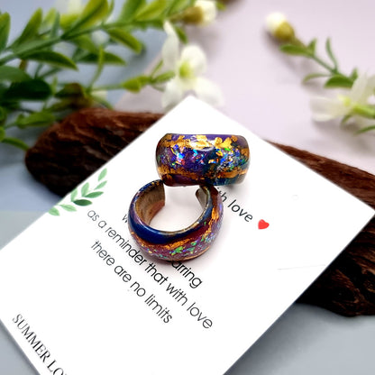 Huggie Earrings - Opal, Rainbow and Gold