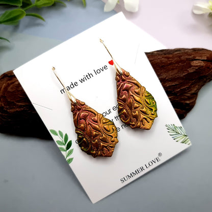 Drop Earrings with Chameleon Colors