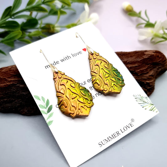 Drop Earrings with Chameleon Colors