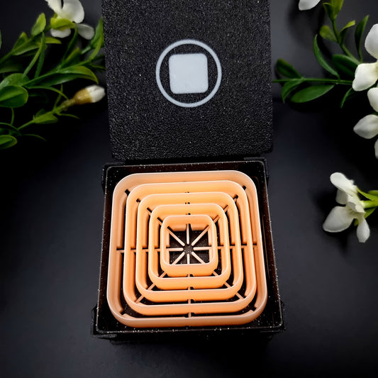 5 Rounded Square Cutters in Set - Perfectly Aligned Cutters #12