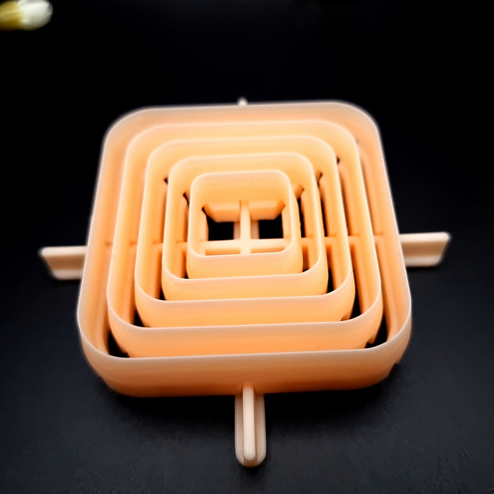 5 Rounded Square Cutters in Set - Perfectly Aligned Cutters #12