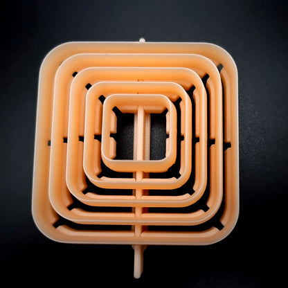 5 Rounded Square Cutters in Set - Perfectly Aligned Cutters #12