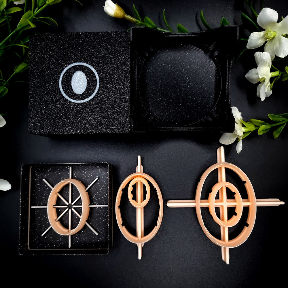 5 Oval Cutters in Set - Perfectly Aligned Cutters #13