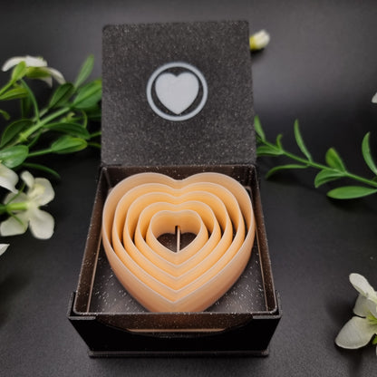 5 Heart Cutters in Set - Perfectly Aligned Cutters #15