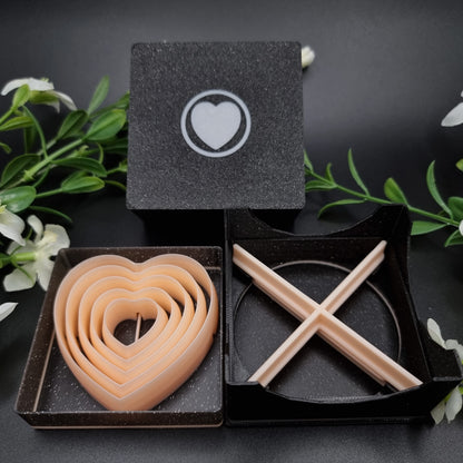 5 Heart Cutters in Set - Perfectly Aligned Cutters #15