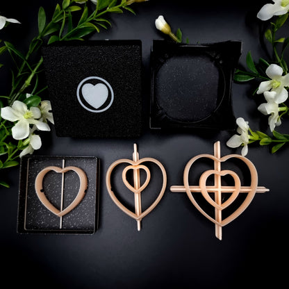 5 Heart Cutters in Set - Perfectly Aligned Cutters #15