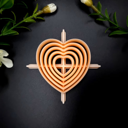 5 Heart Cutters in Set - Perfectly Aligned Cutters #15