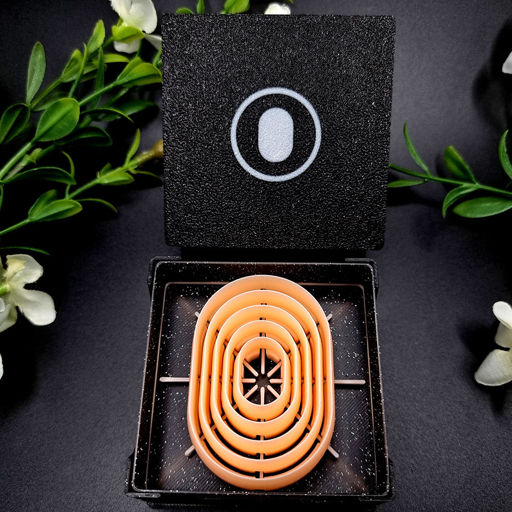 5 Rounded Rectangle Cutters in Set - Perfectly Aligned Cutters #14