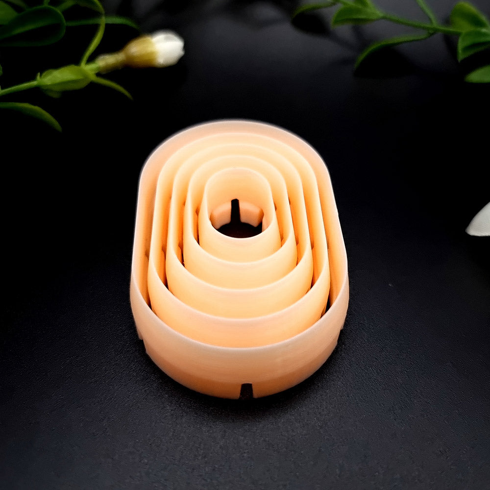 5 Rounded Rectangle Cutters in Set - Perfectly Aligned Cutters #14