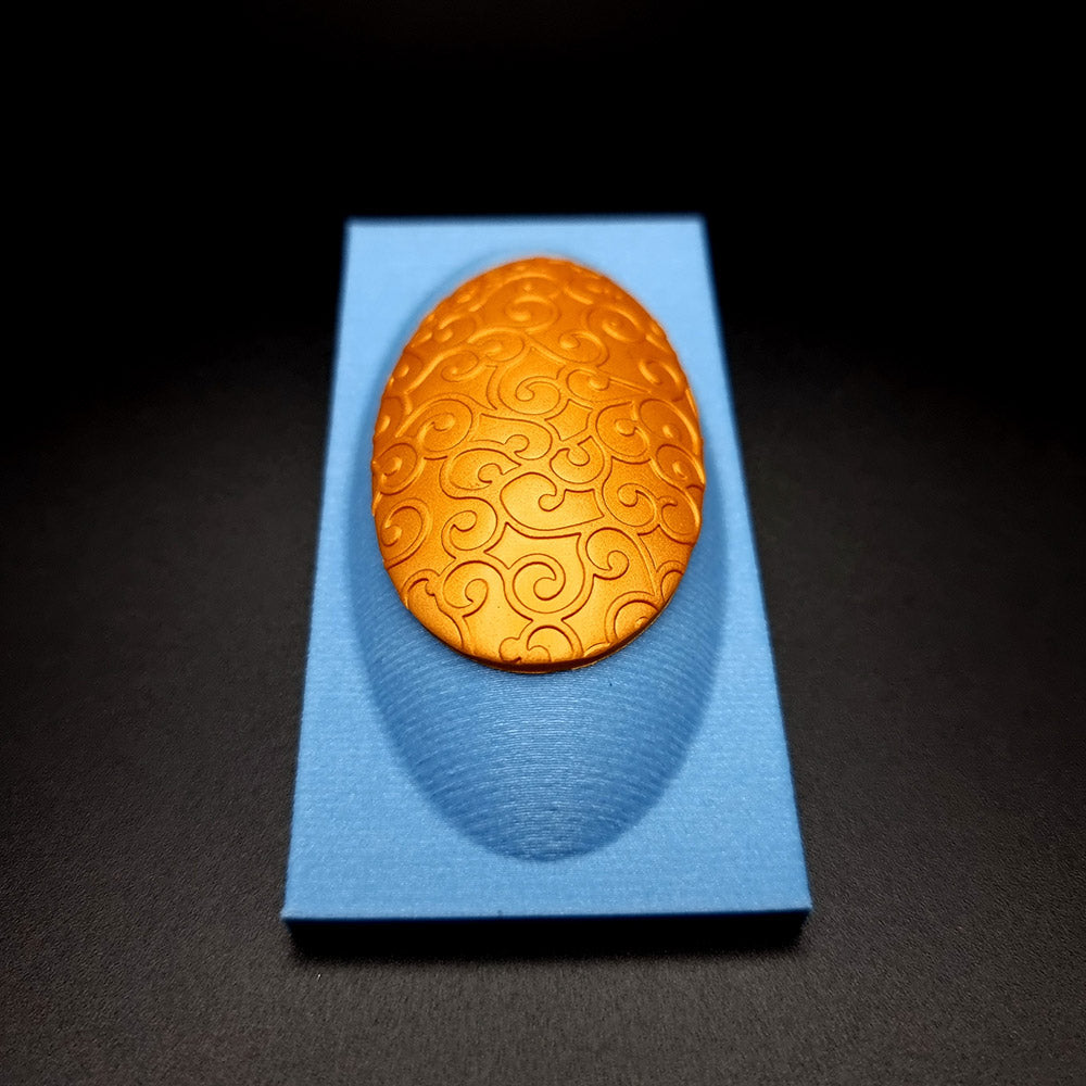 Thin Oval domed baking base for polymer clay