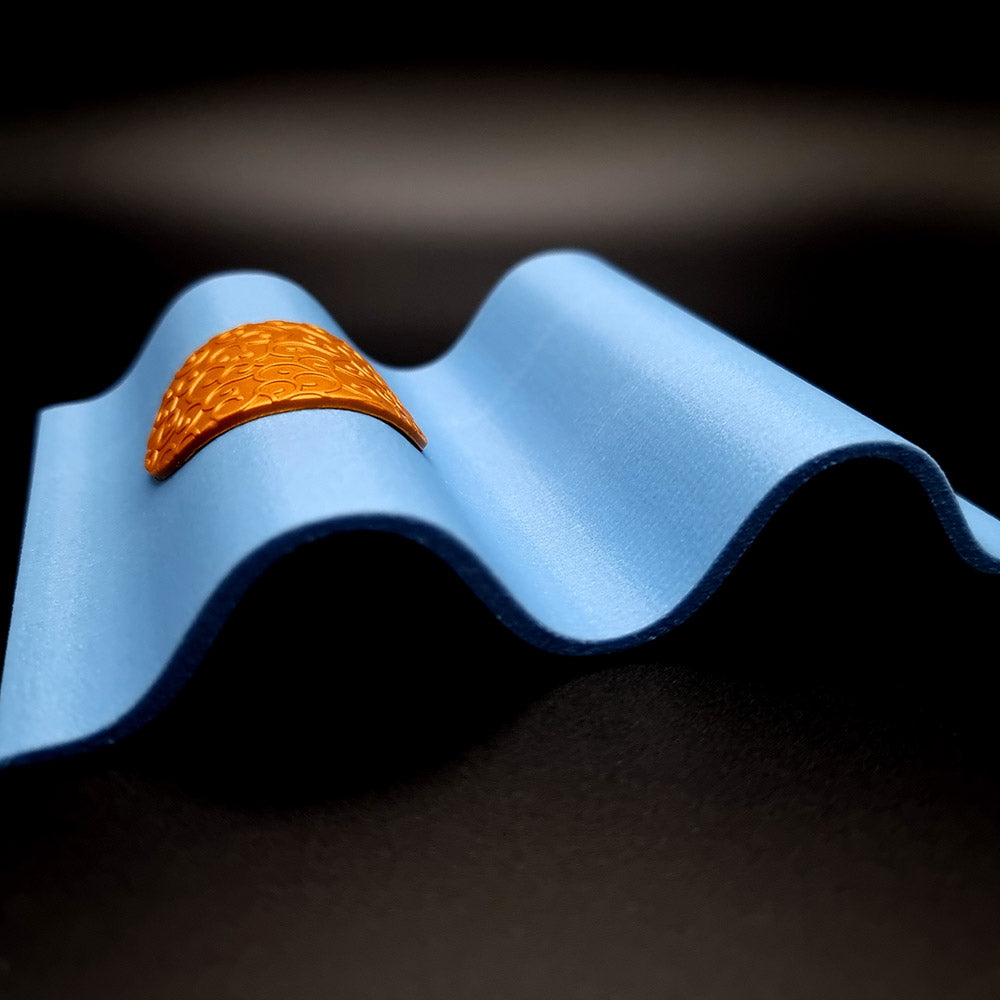 Large Smooth Waves domed baking base for polymer clay