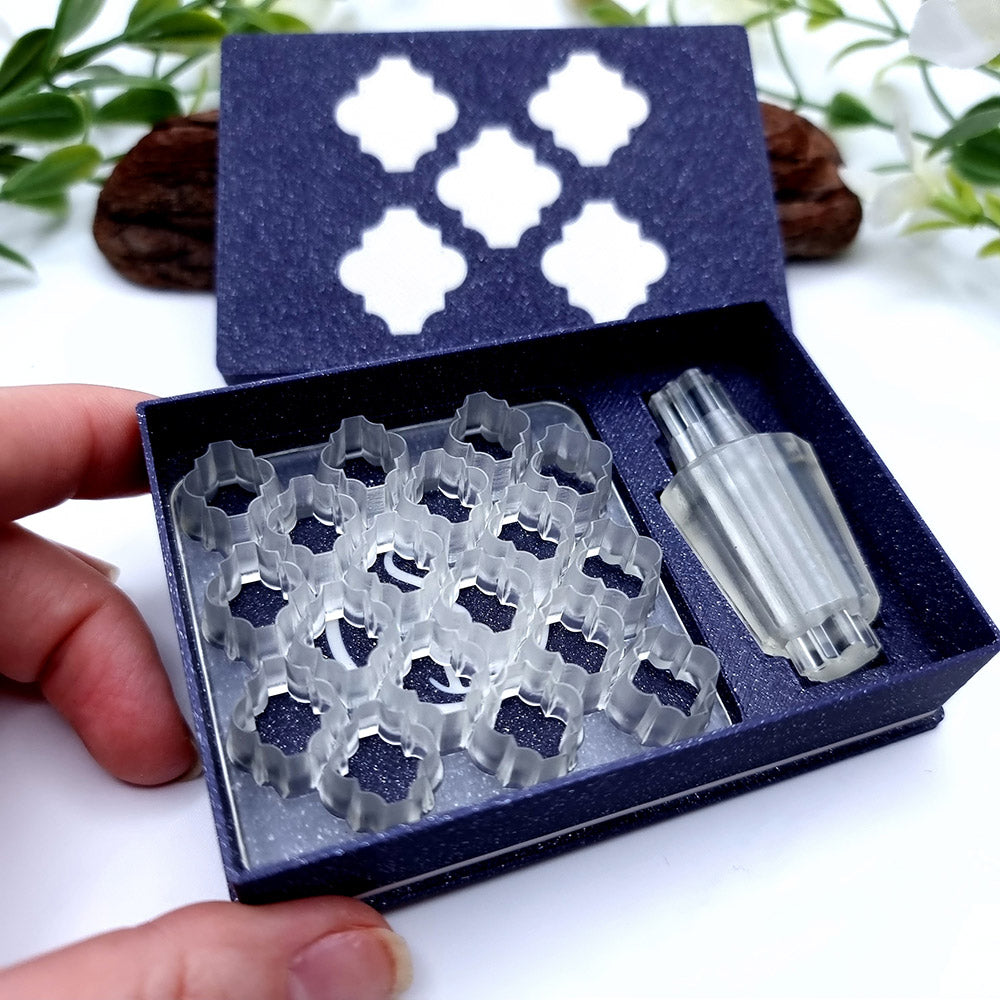 Sunrise in Marrakech Moroccan arabesque polymer clay cutter