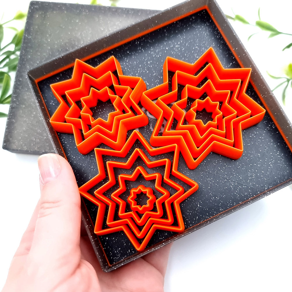 Star 8-Pointed - Set of 11 Polymer Clay Cutters – SweetyBijou