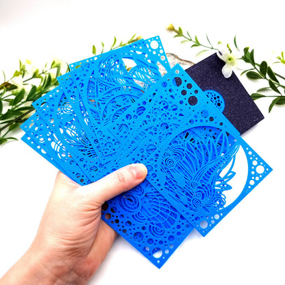 Set of 12 Stencils - Mystic Island Collection