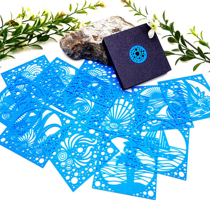 Set of 12 Stencils - Mystic Island Collection